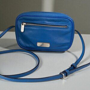 Marc By Marc Jacobs Blue Leather Crossbody Bag Coastal Minimalist Streetwear Y2K
